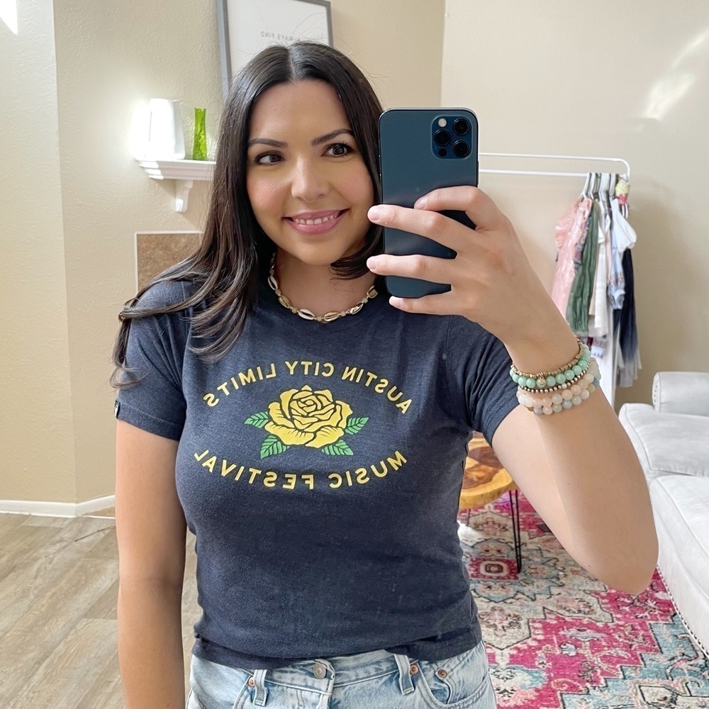 Music festival tee | Austin City Limits Navy band tee